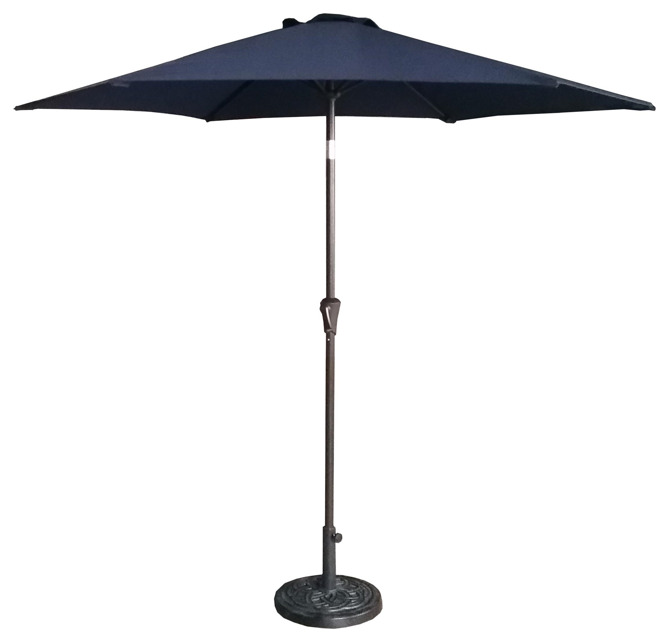 Gathercraft Market Umbrellas Tjb004 Navy 9 Navy Umbrella With Cover Bag Base Sold Separately Becker Furniture Umbrellas