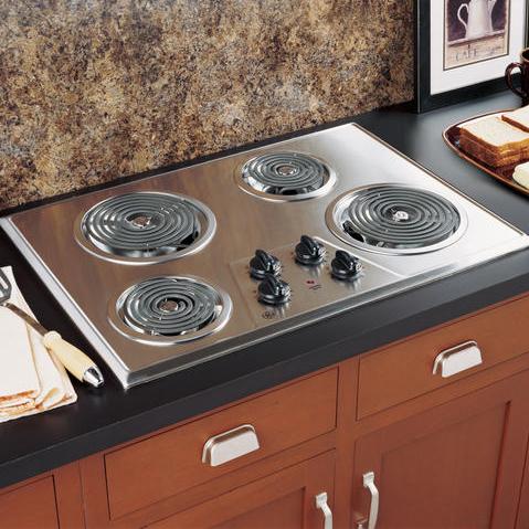 Ge Appliances 30 Built In Electric Cooktop With 4 Coil Elements