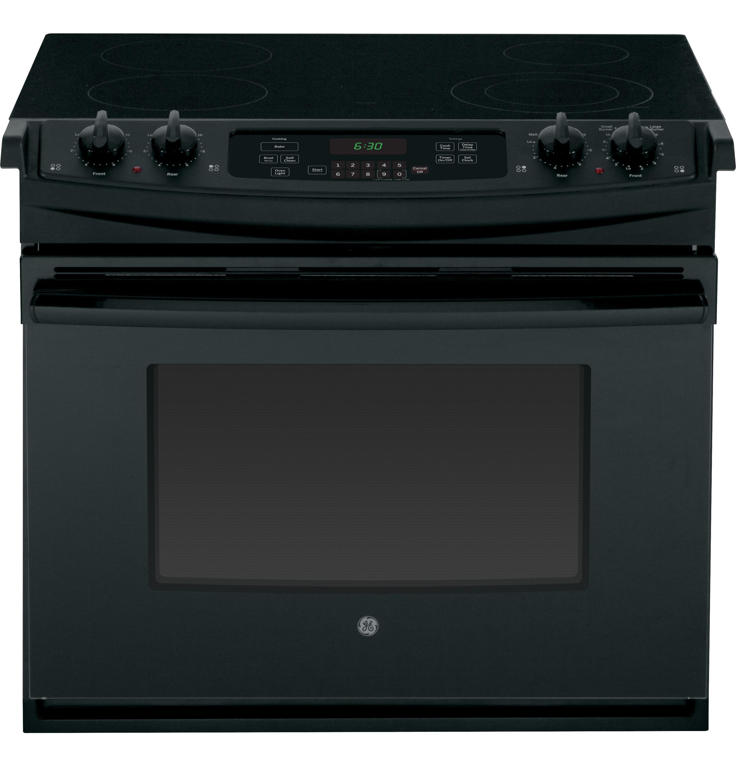 glass top drop in electric range