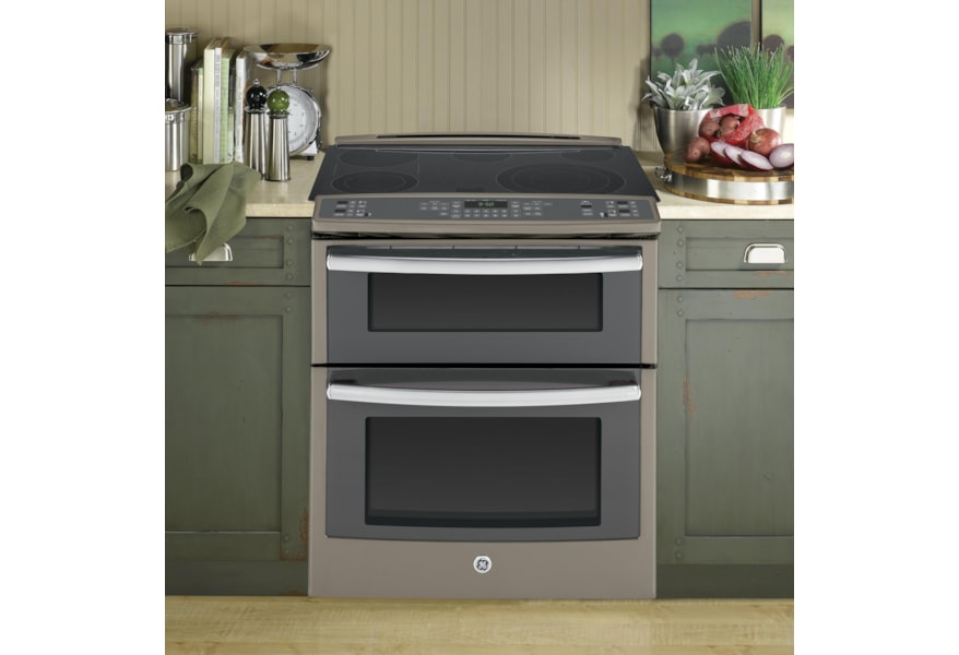 Ge Appliances Ps950efes Ge Profile Series 30 Slide In Double Oven Electric Convection Range Furniture And Appliancemart Ranges Electric Slide In