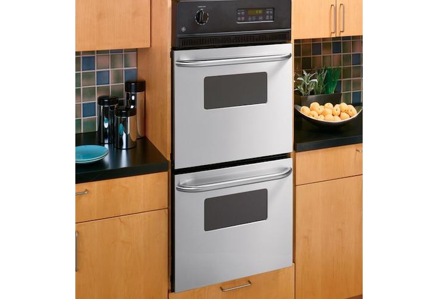 Ge Appliances 24 Built In Double Wall Oven With 2 7 Upper Lower Capacity Vandrie Home Furnishings Ovens Electric Double