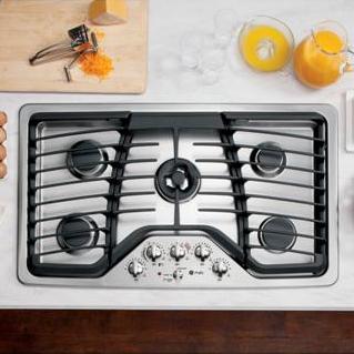 Ge Appliances 36 Built In Gas Cooktop With 20 000 Btu Tri Ring