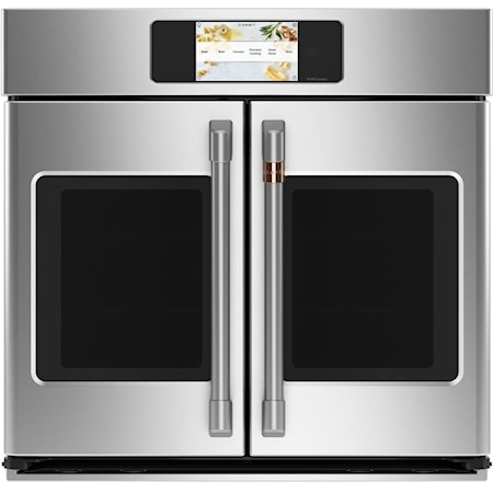 CTD90FP2NS1 Cafe 30 Professional Series Double French Door Electric Wall  Oven with True Convection and Full