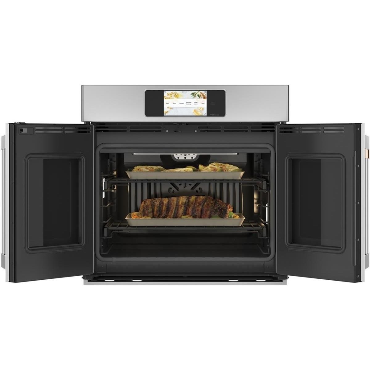 single wall oven with two doors
