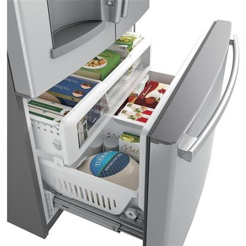 Ge Gfe26gskss 25 8 Cu Stainless Steel French Door Refrigerator Ft Energy Star Refrigerators