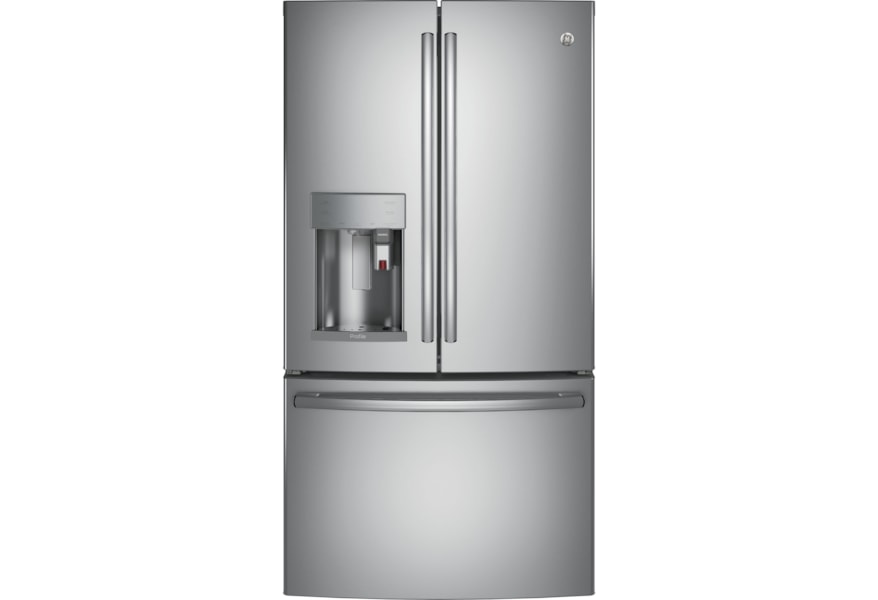 Ge Appliances Pfe28pskss Ge Profile Series Energy Star 27 8 Cu Ft French Door Refrigerator Furniture And Appliancemart Refrigerator French Door