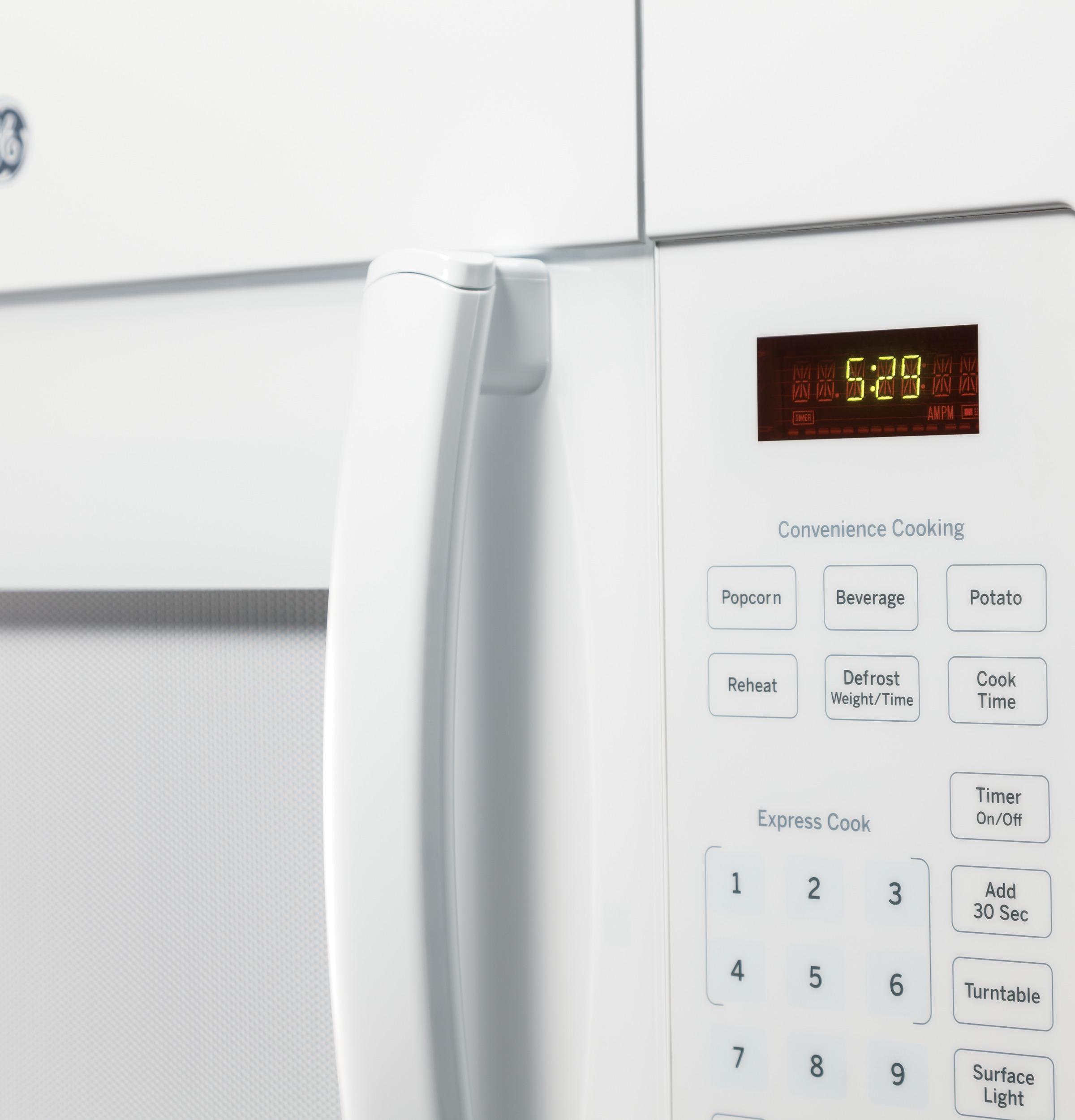 ge over stove microwave white