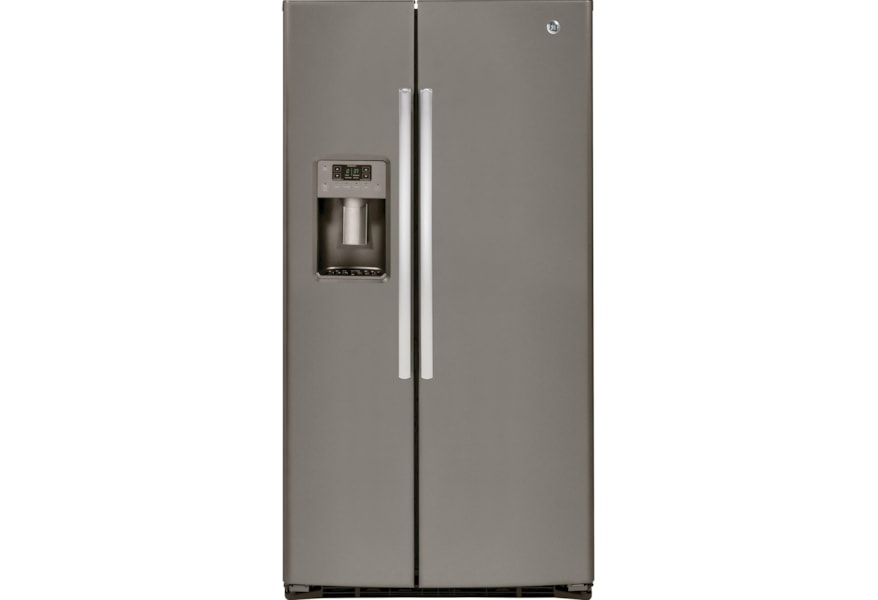 Ge Appliances Gse25hmhes Energy Star 25 4 Cu Ft Side By Side Refrigerator Furniture And Appliancemart Refrigerator Side X Side With Dispenser