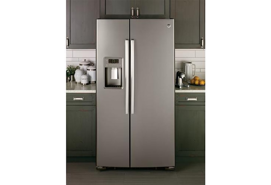 Ge Appliances 22 5 Cu Ft Side By Side Refrigerator Jordan S