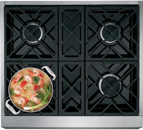 Ge Monogram 30 Freestanding Dual Fuel Range With 4 Natural Gas