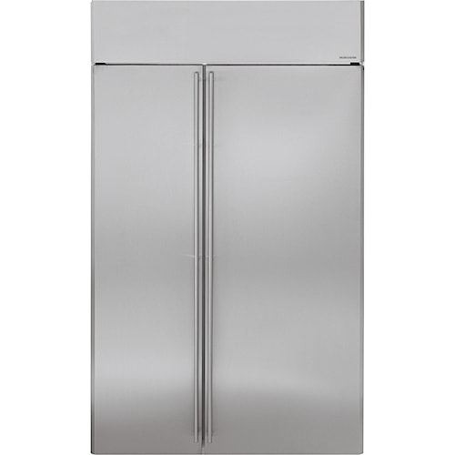 Ge Monogram 48 29 56 Cu Ft Built In Side By Refrigerator Ge Monogram Side By Refrigerators 48