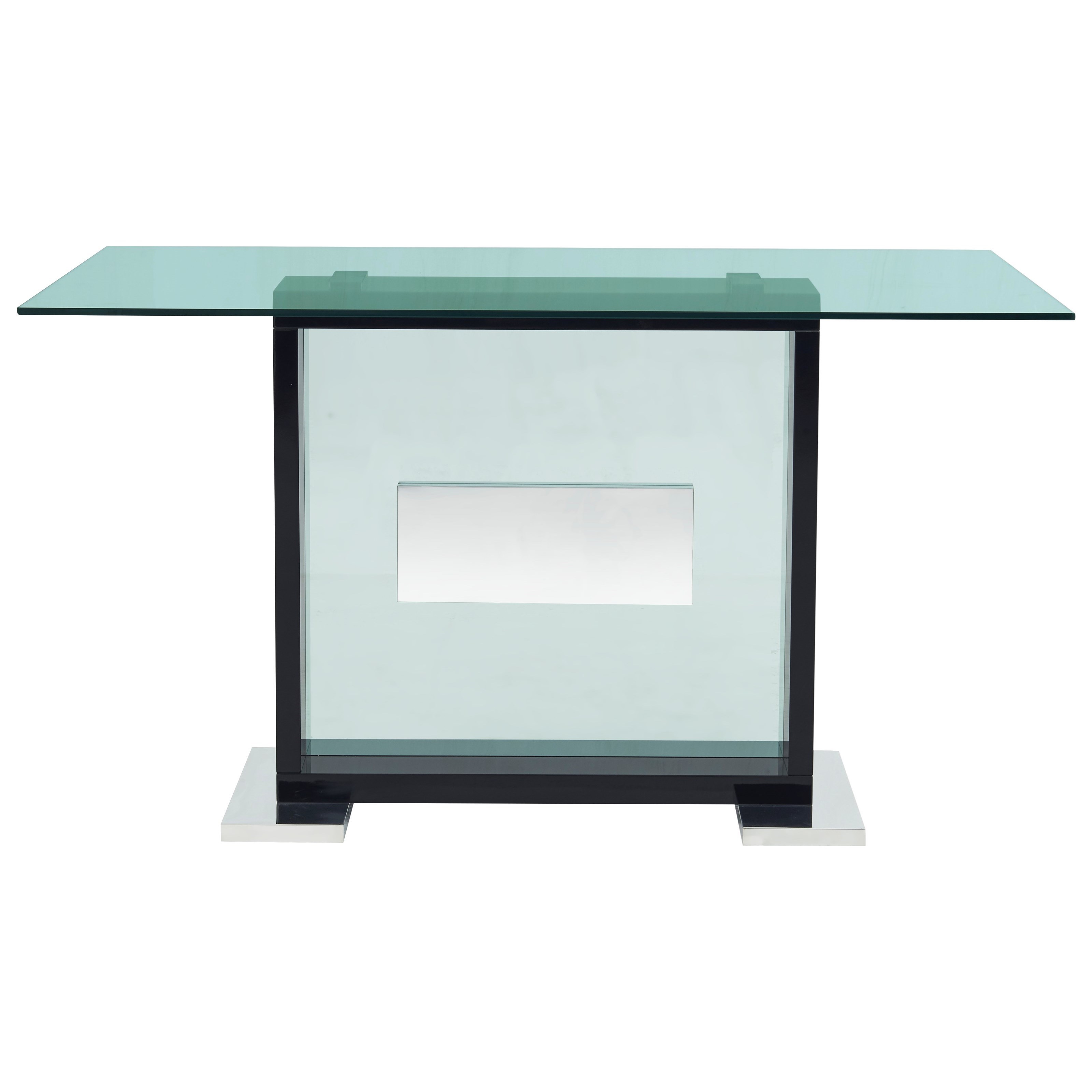 rectangular glass bar table