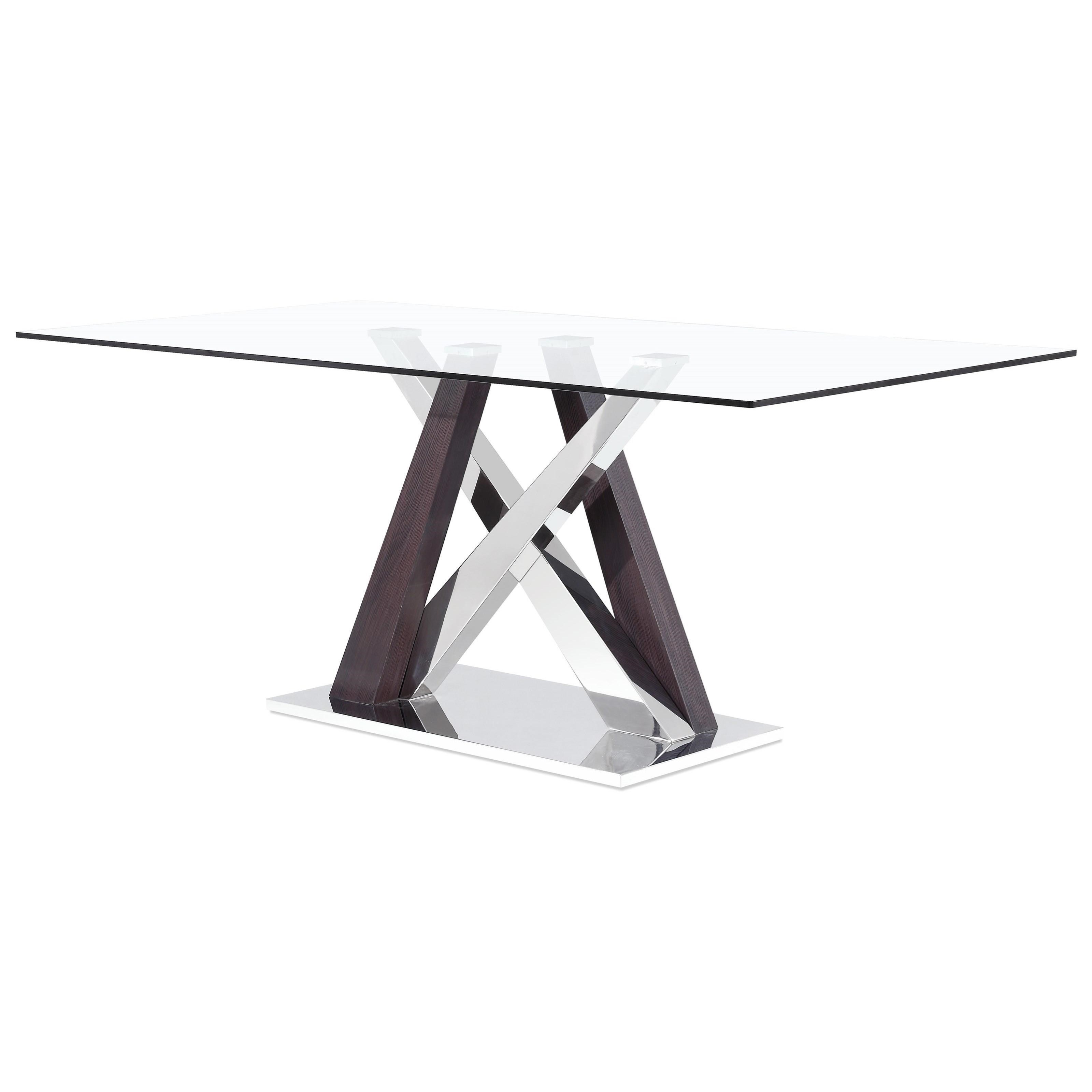 Global Furniture D4100 Glass Dining Table Value City Furniture Dining Tables