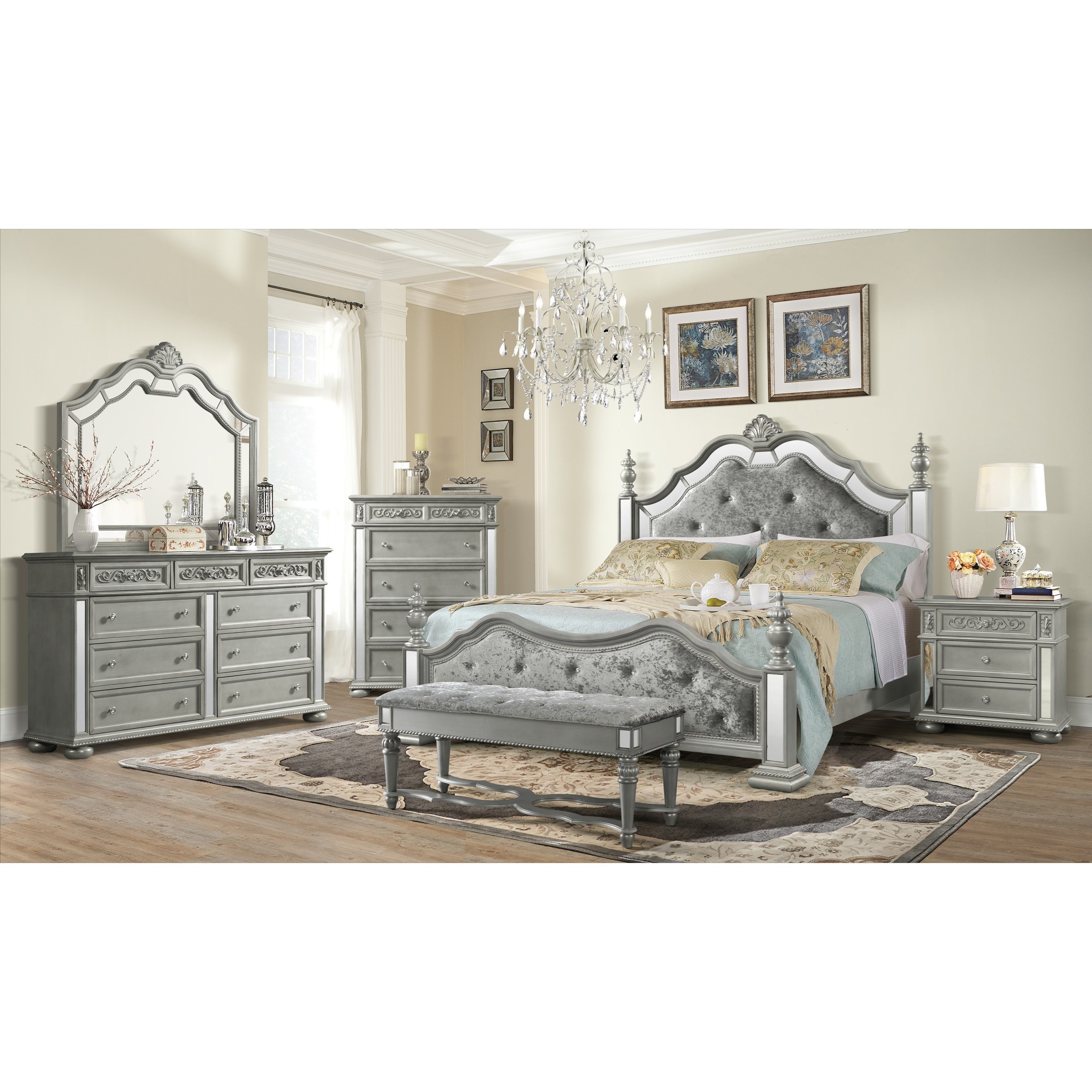 Global Furniture Diana King Bedroom Group Value City Furniture Bedroom Groups