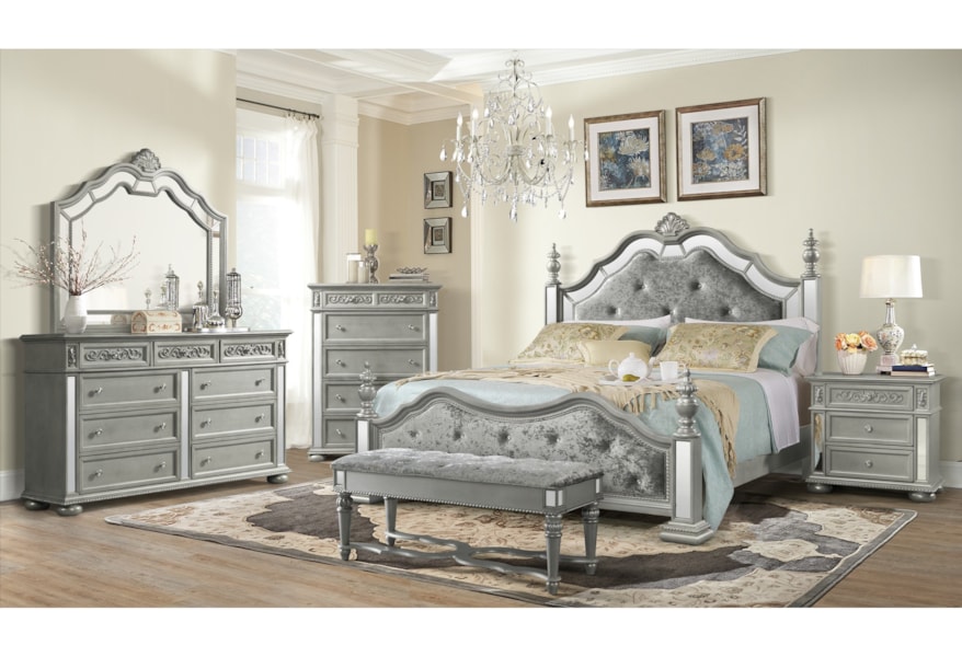 Global Furniture Diana King Bedroom Group Value City Furniture Bedroom Groups