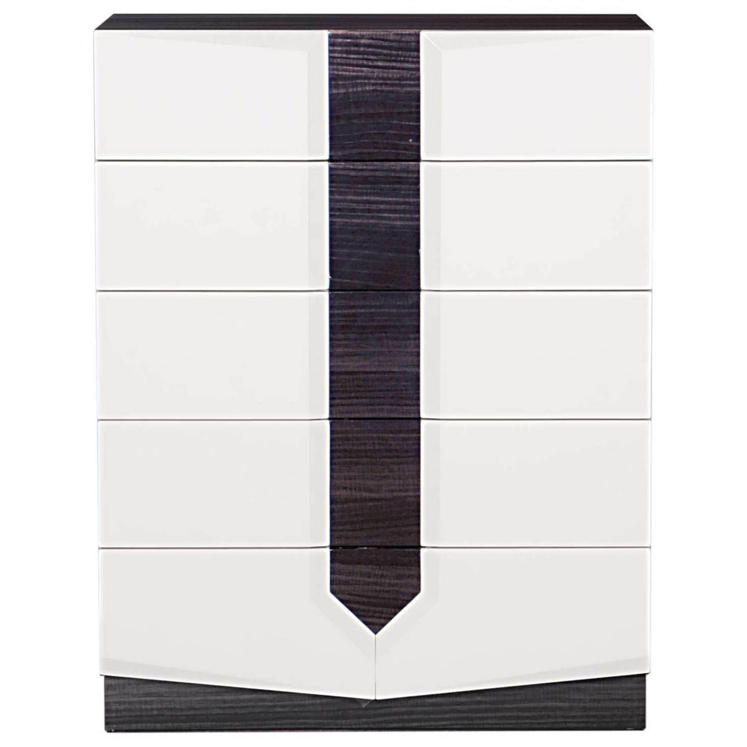 Global Furniture Hudson Hudson 988ch Zebrano Stripe Drawer Chest
