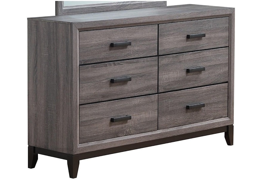 Global Furniture Kate Contemporary Dresser With 6 Drawers Value