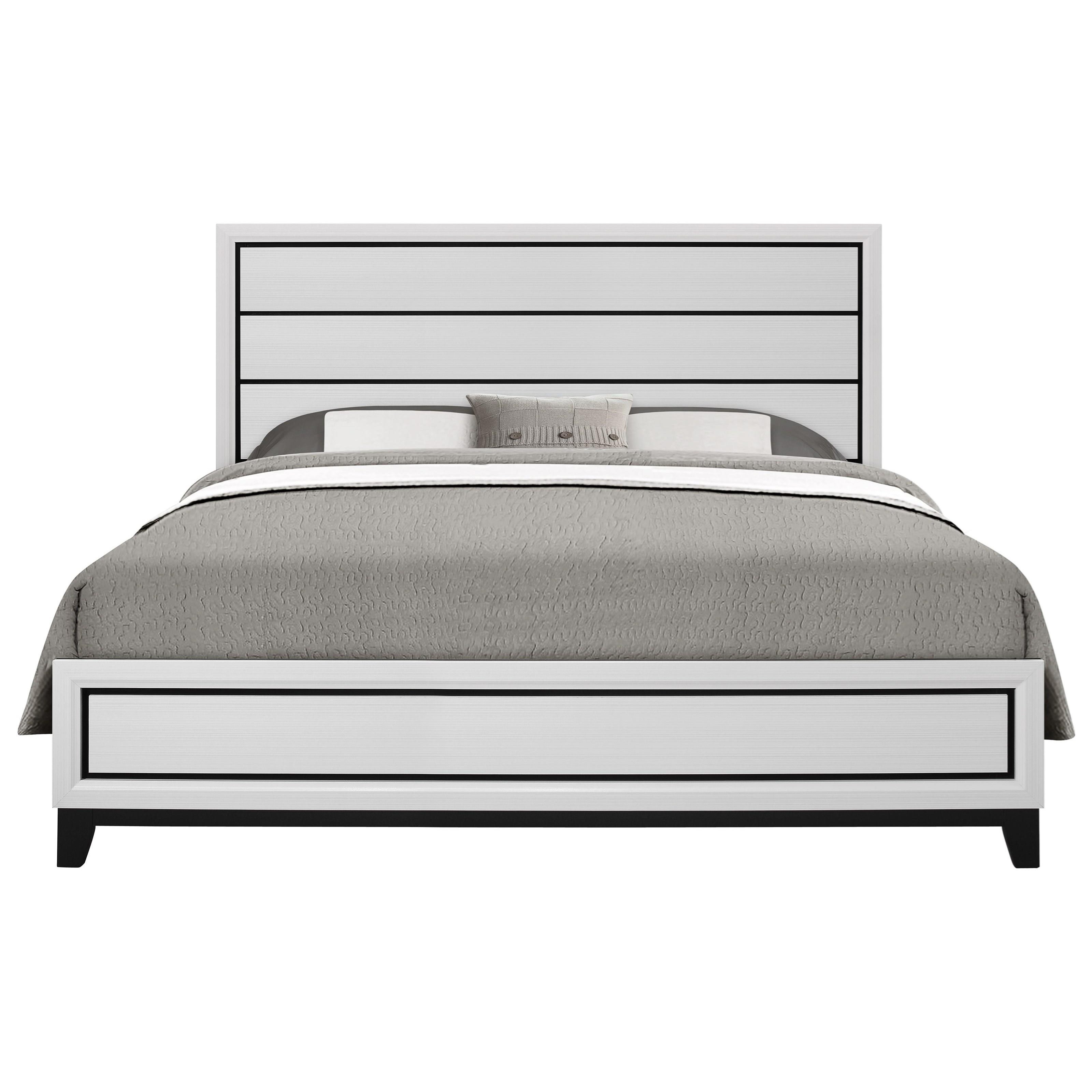Global Furniture Kate Contemporary King Bed Value City Furniture Platform Beds Low Profile Beds