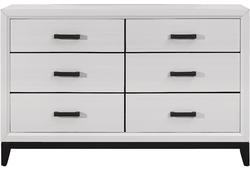 Global Furniture Kate Contemporary Dresser With 6 Drawers Dream