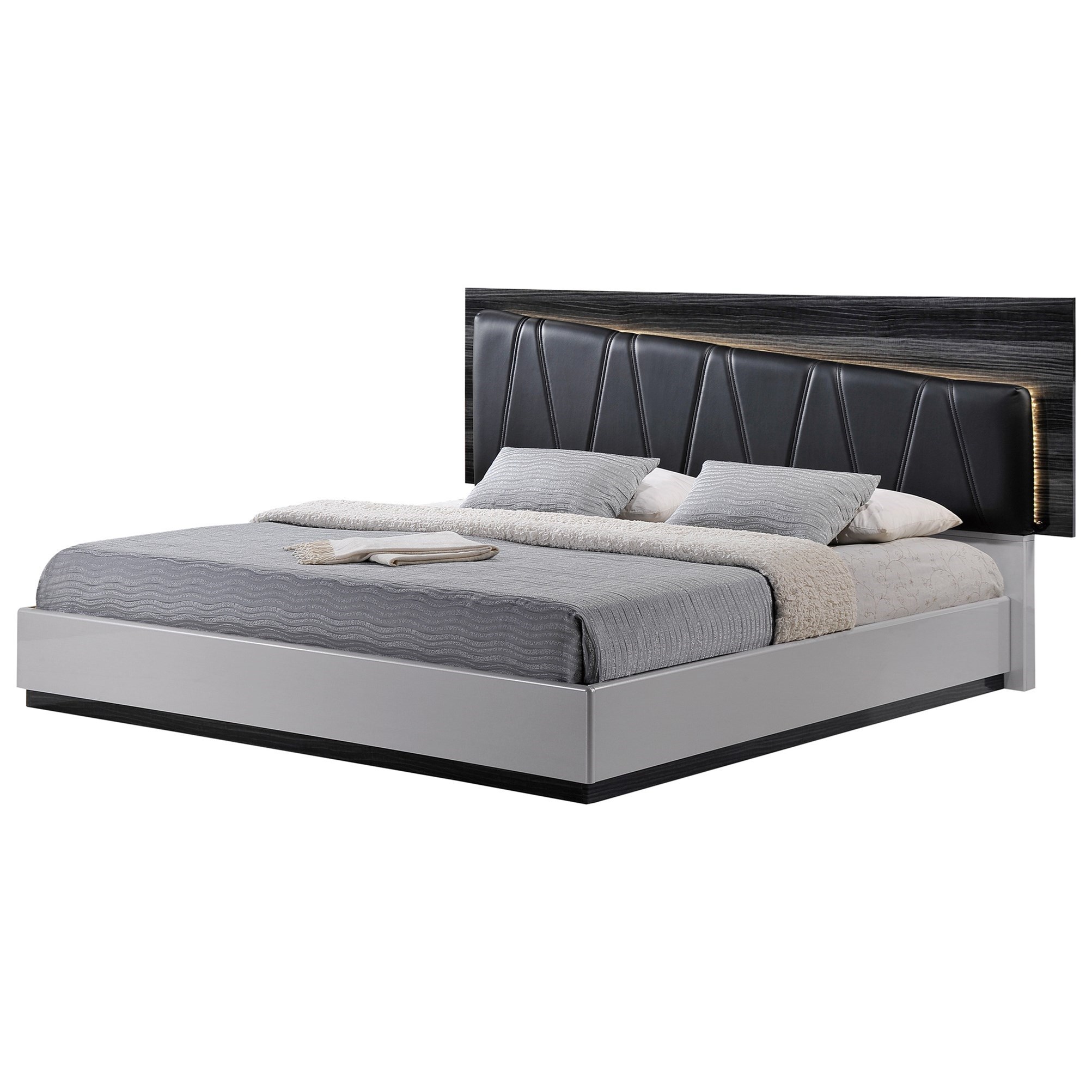 Global Furniture Lexi Lexi 982as Gr Kb King Bed Nassau Furniture