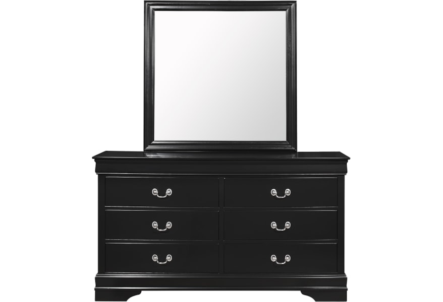Global Furniture Marley Transitional Dresser And Mirror Set