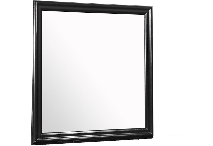 Global Furniture Marley Marley Black Mr Dresser Mirror Corner