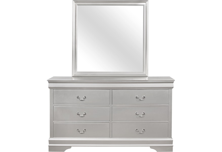 Global Furniture Marley Transitional Dresser And Mirror Set