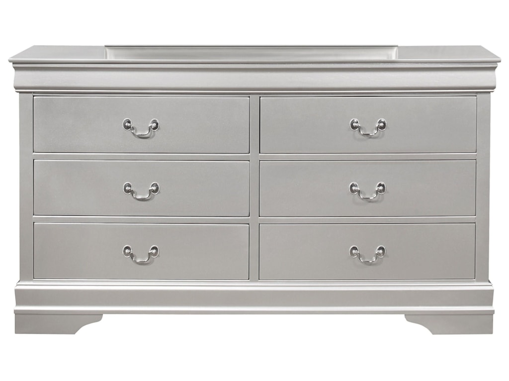 Global Furniture Marley Transitional Dresser With 6 Drawers