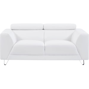 Global Furniture Pluto Contemporary Loveseat With Adjustable Headrest Rooms For Less Loveseats