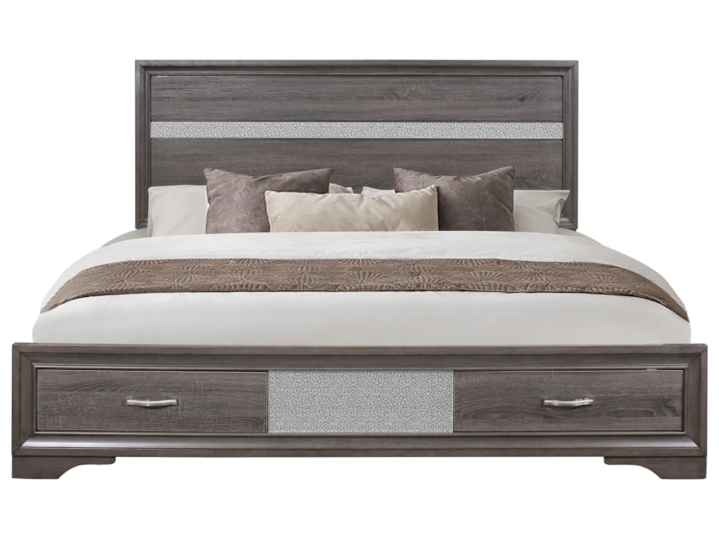 Global Furniture Seville Contemporary Queen Bed With