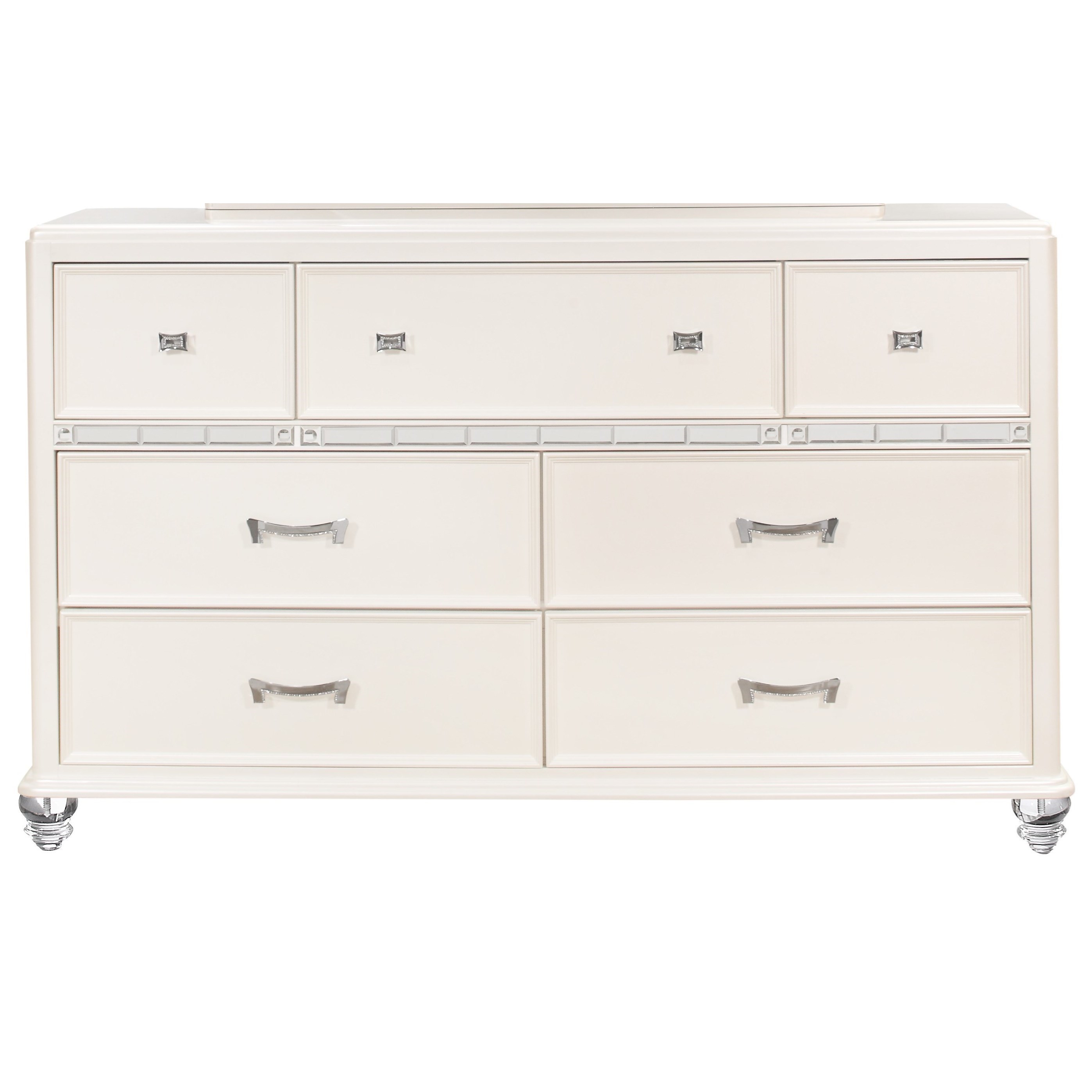 White glam dresser