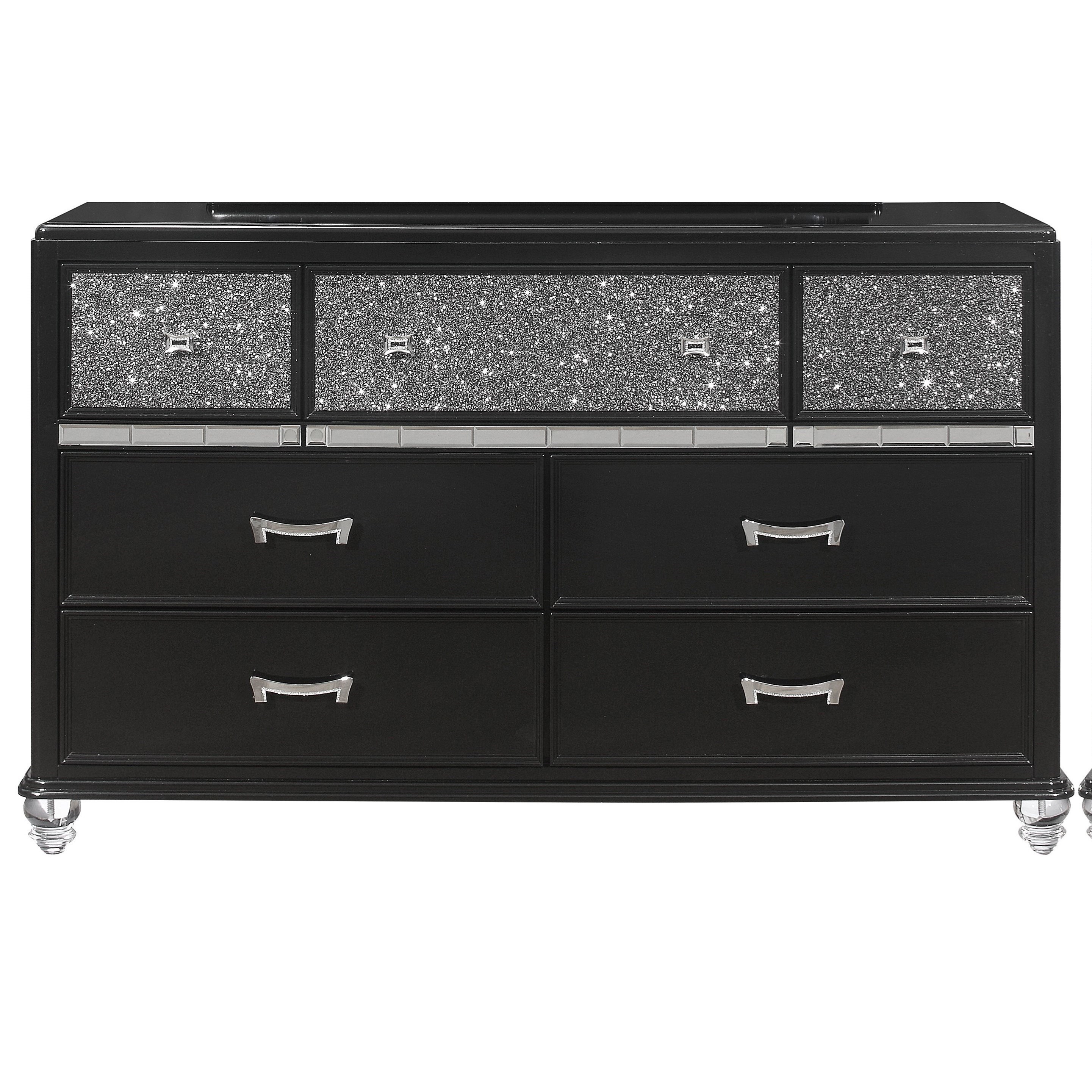 Black dresser 7 drawer clearance