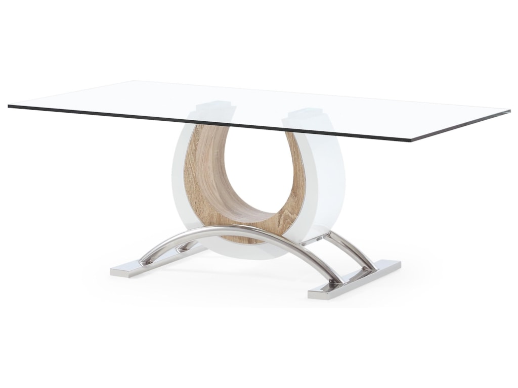 Global Furniture T4202 Horseshoe Style Base Tail Table With Global Furniture T4202horseshoe Style Base Tail Table
