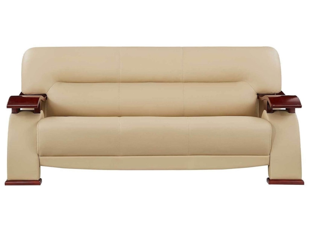 Global Furniture U2033 Sofa With Wood Arms Value City Global Furniture U2033sofa With Wood Arms