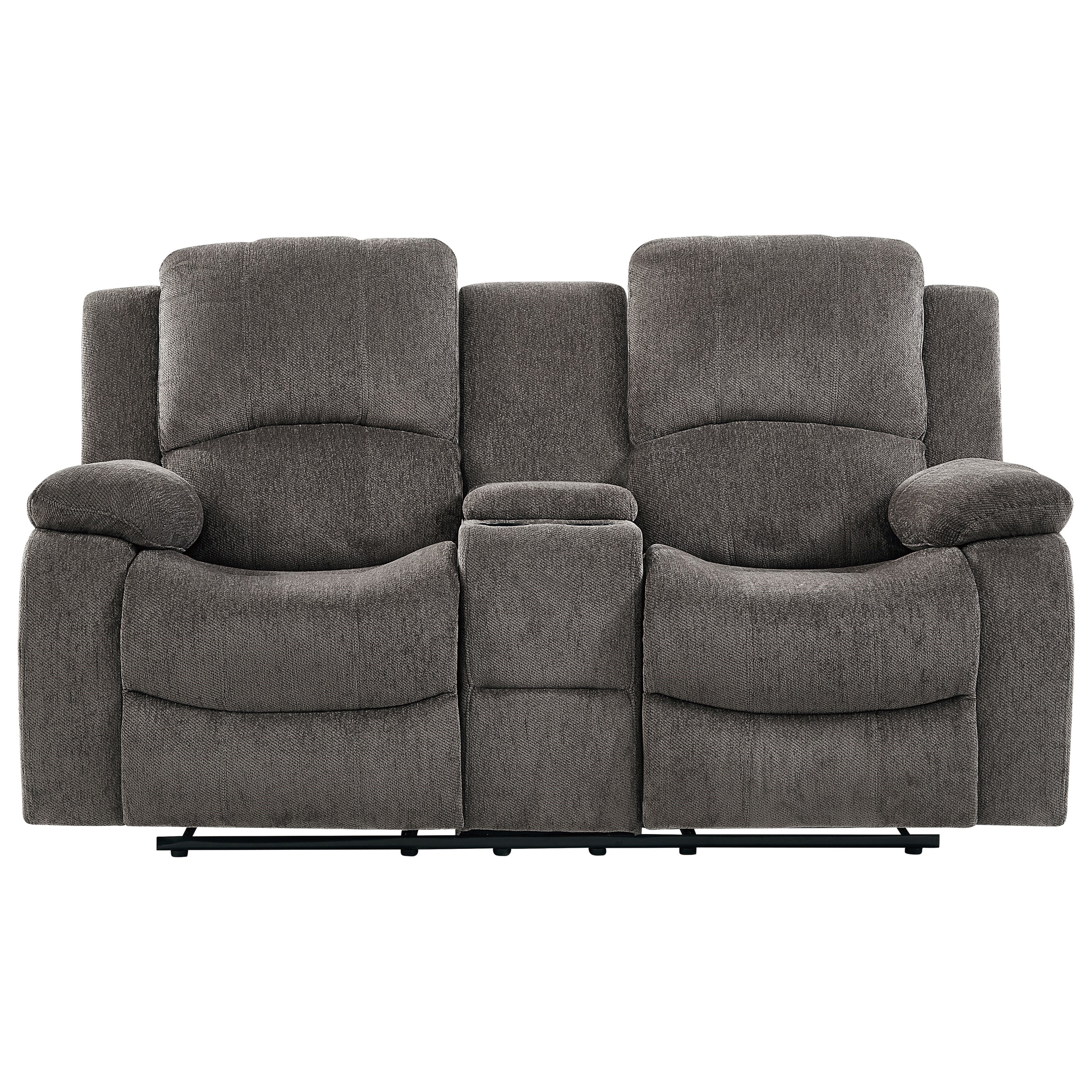 Global Furniture U3118 Casual Plush Reclining Loveseat With Center