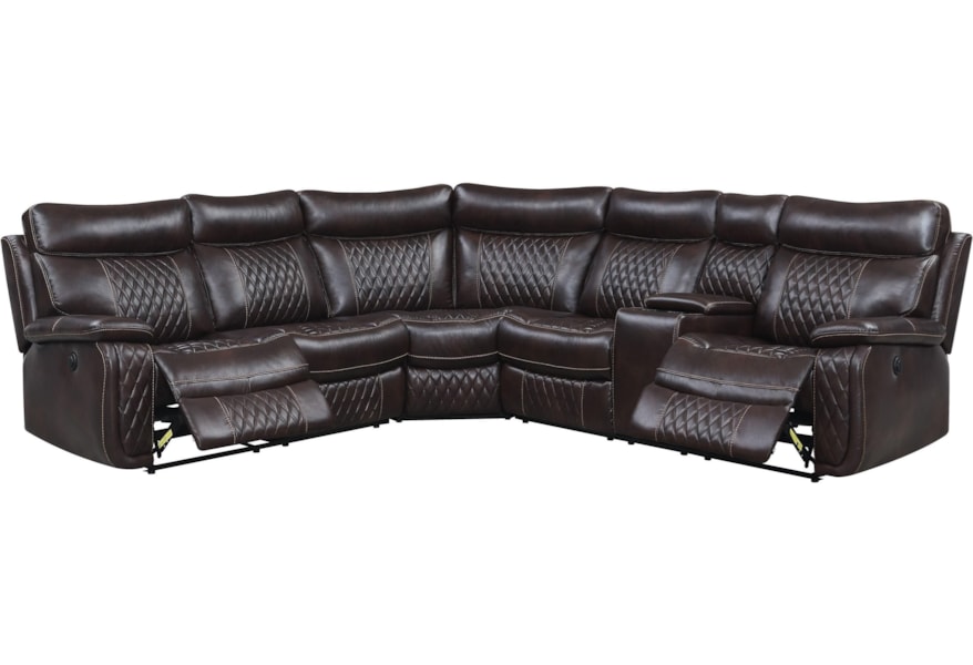 Global Furniture Ur7260b Casual Reclining Sofa With Console Ur7260b Casual Reclining Sofa