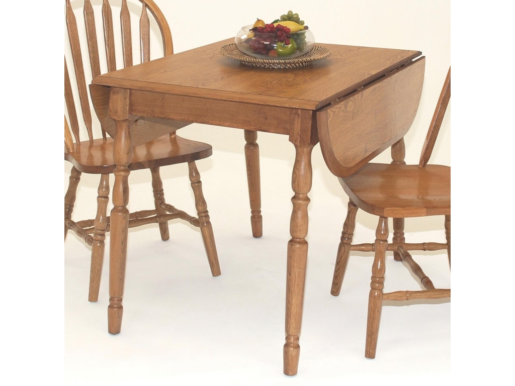 GS Furniture Classic OakDropleaf Table with Two 9
