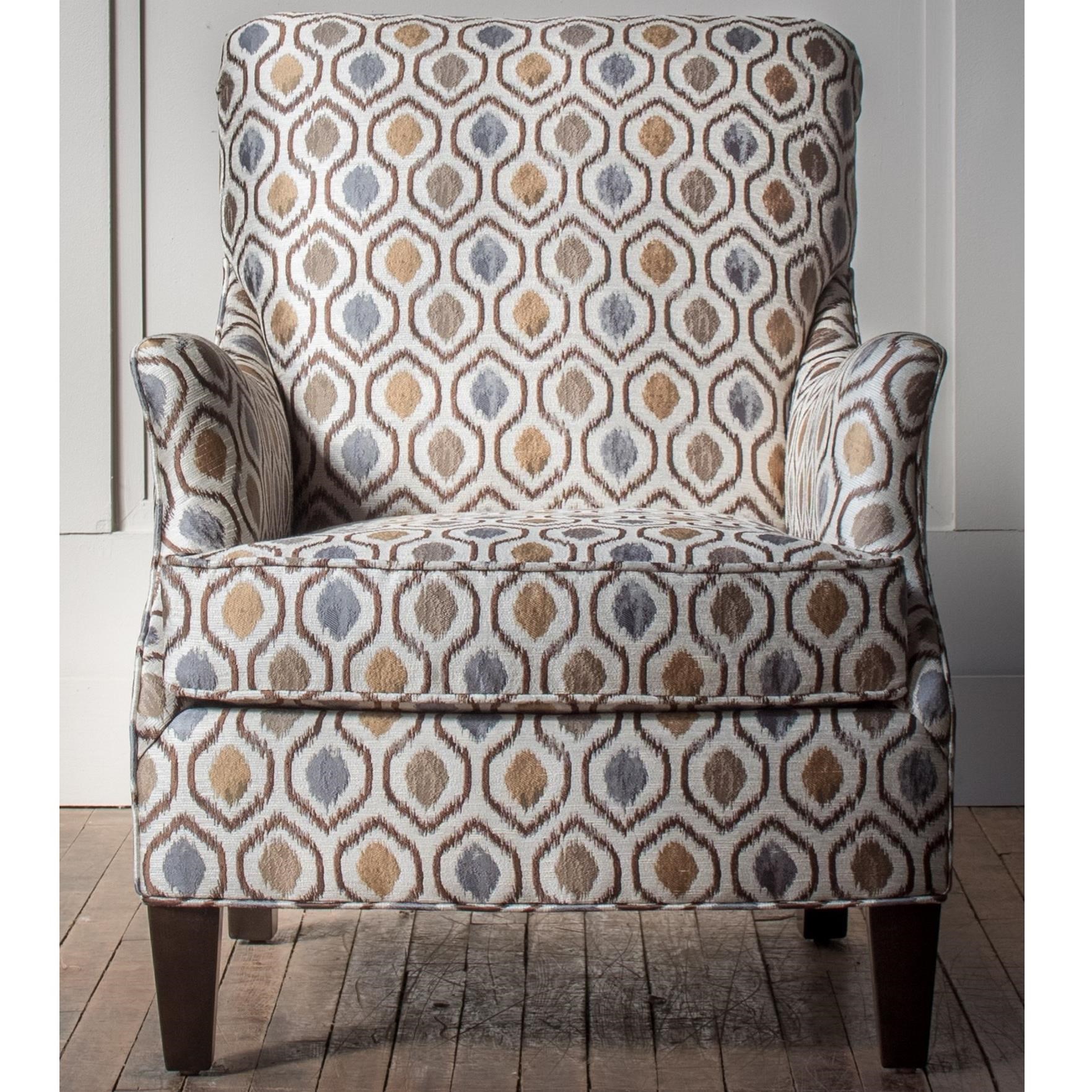 Accent Chairs Customizable Accent Chair With Modern Scoop Arm