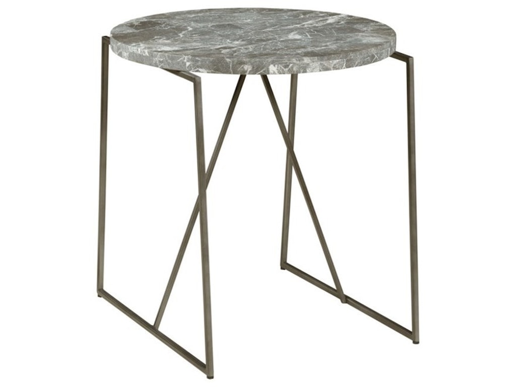 Hammary Alexa Round Honed Black Marble End Table Howell Furniture Hammary Alexamarble End Table