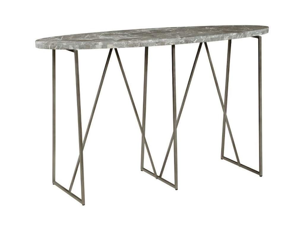 Hammary Alexa 844 925 Marble Top Oval Console Table Gill Brothers Hammary Alexamarble Sofa Table
