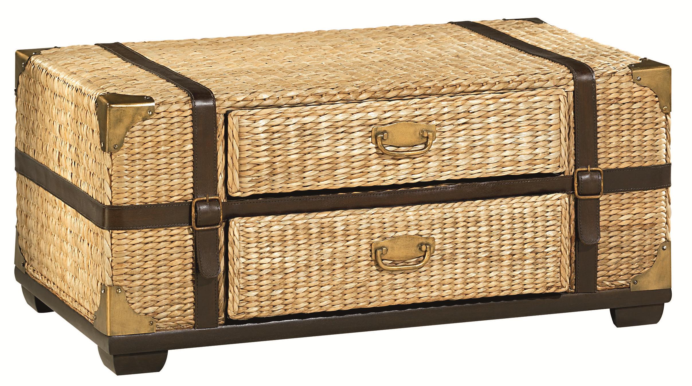 Hammary Boracay Tropical Voyage Cocktail Trunk With Storage Wayside Furniture Cocktail Coffee Tables