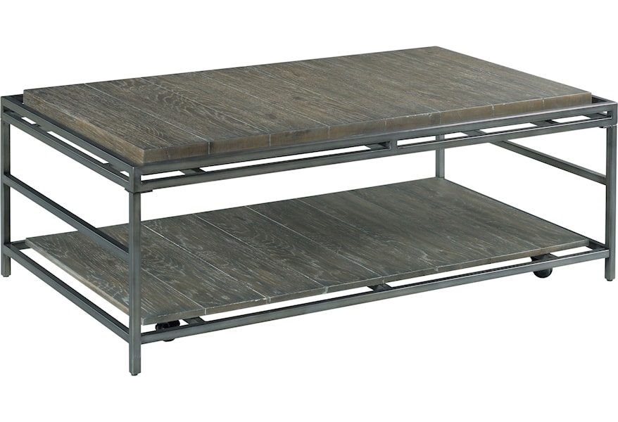 Hammary Farrell Rectangular Coffee Table With Removable Casters Lindy S Furniture Company Cocktail Coffee Tables