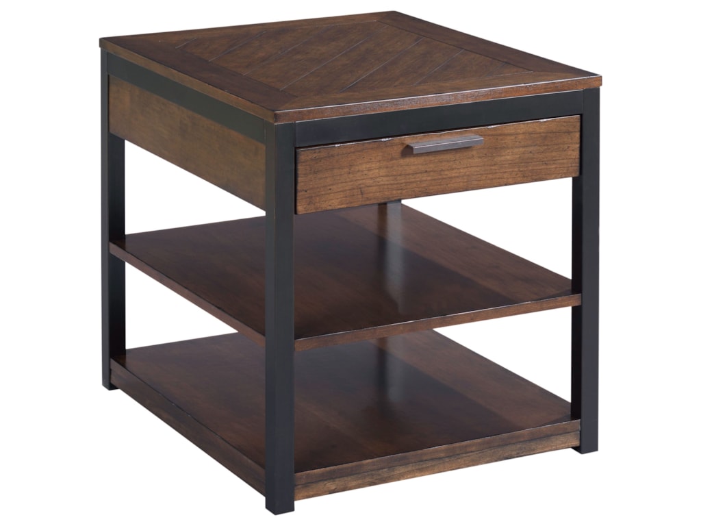 Hammary Franklin Rectangular Drawer End Table Furniture
