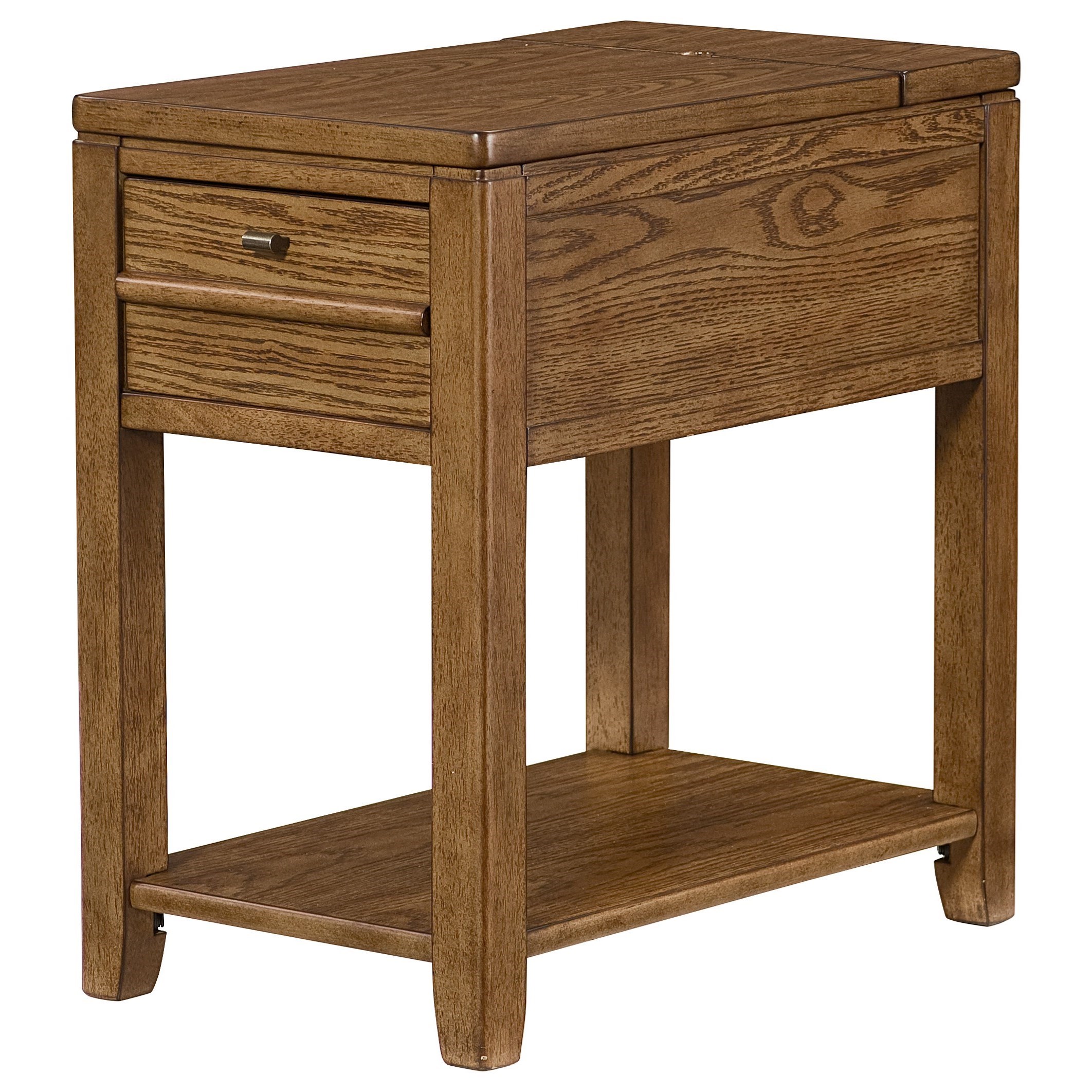 Chairsides Downtown Chairside Table With Usb Power Bar By Hammary At Lindy S Furniture Company