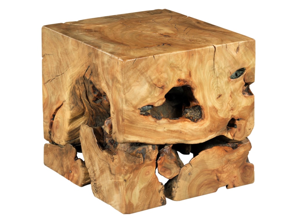 Hammary Hidden Treasures Square Wood End Table Furniture