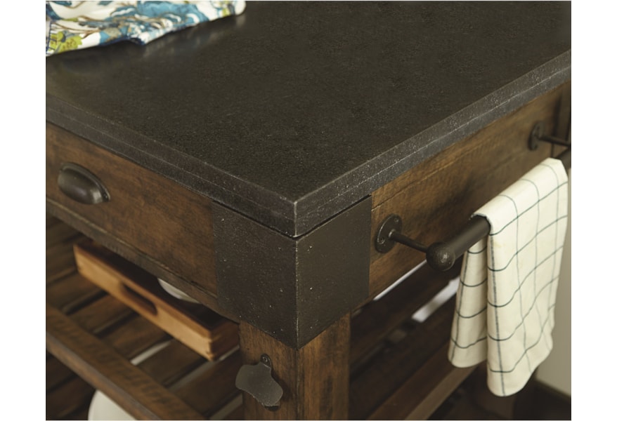 Table Trends Hidden Treasures Storage Kitchen Island With Granite Top Sprintz Furniture Kitchen Islands