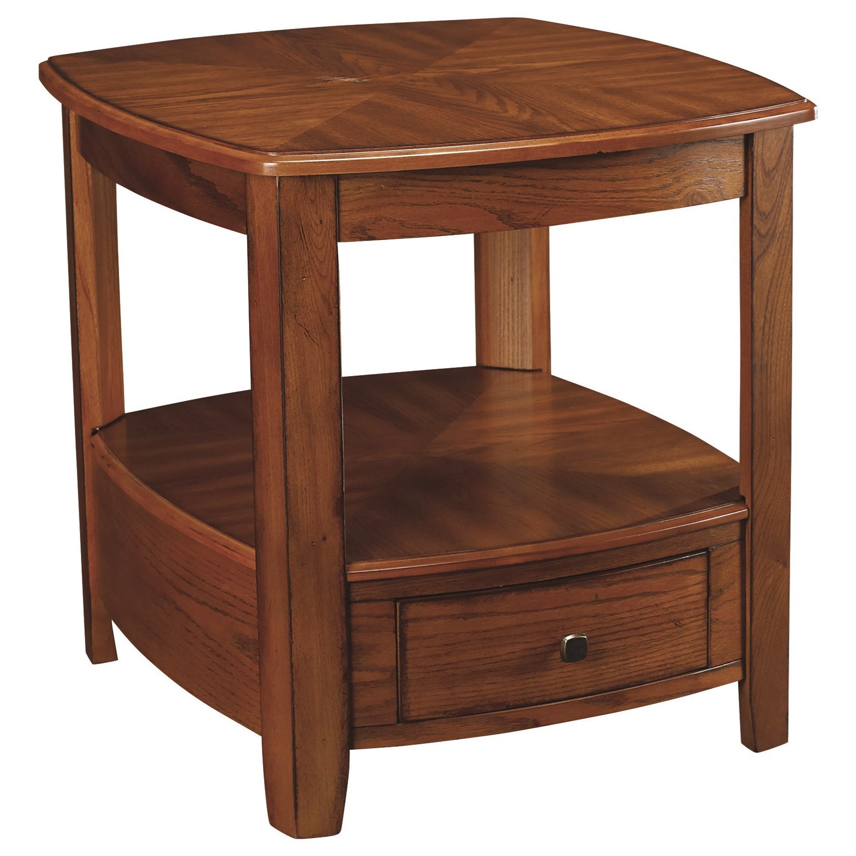 Hammary Primo Transitional Rectangular Drawer End Table Find Your Furniture End Tables