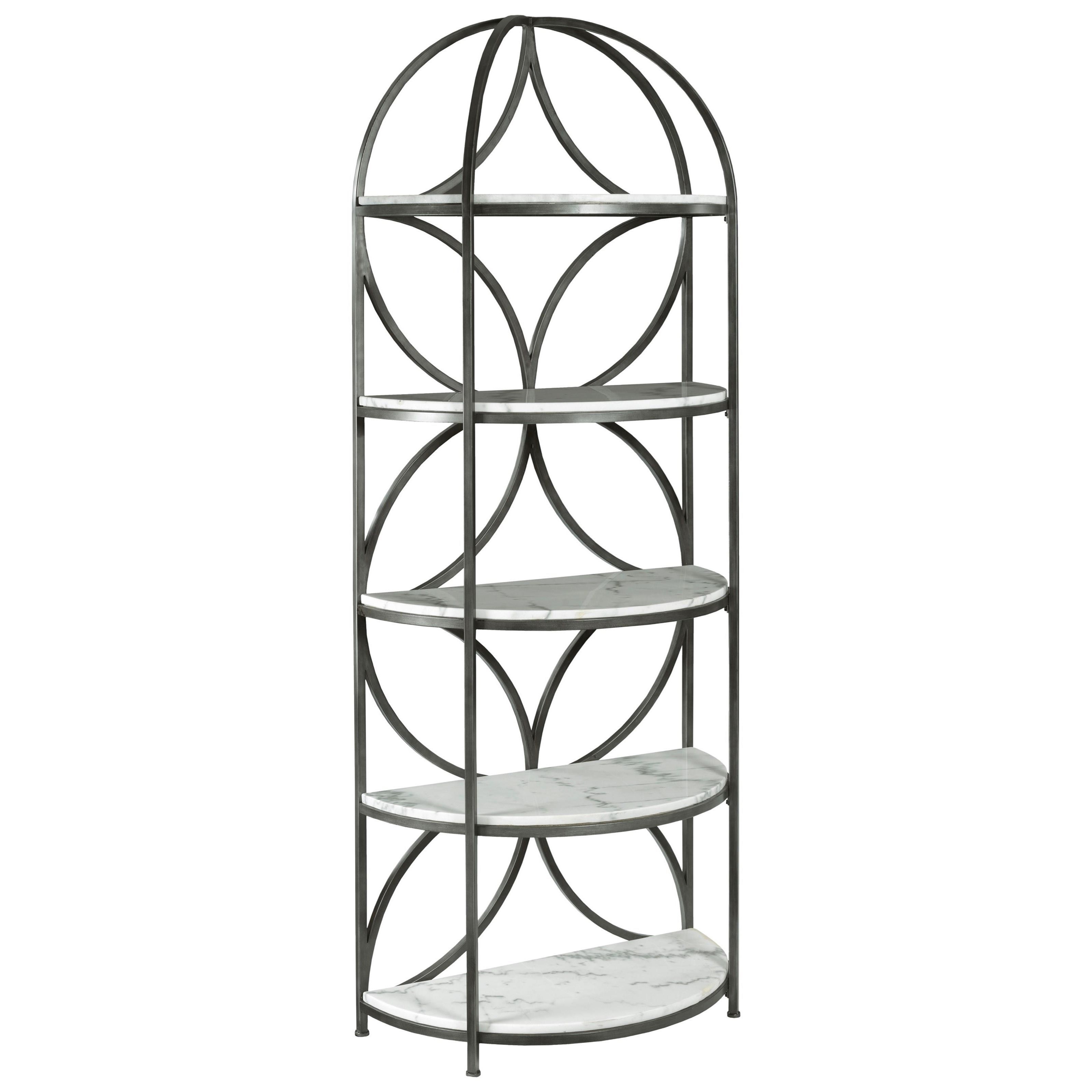 Hammary Impact Small Round Accent Table With Marble Top Wayside Furniture End Table