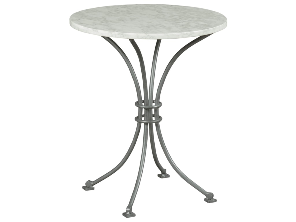 Hammary Litchfield Dover Chair Side Table With Stone Top