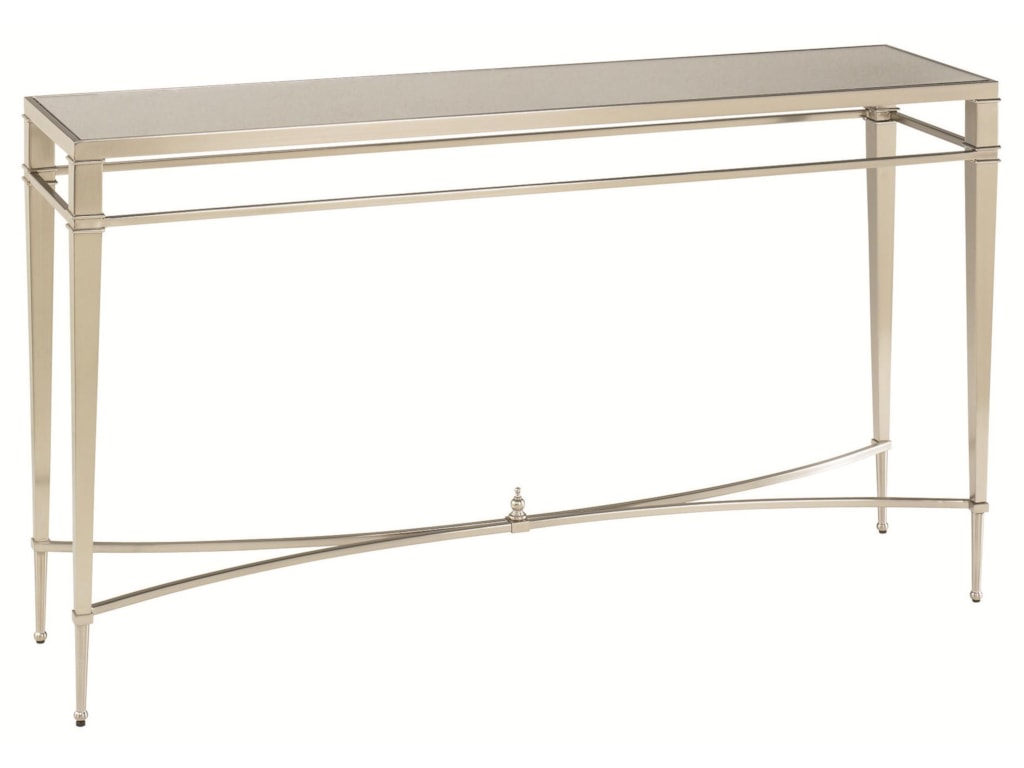 Hammary Mallory 173 925 Silver Nickel Antique Finish Sofa Table Hammary Mallorysofa Table
